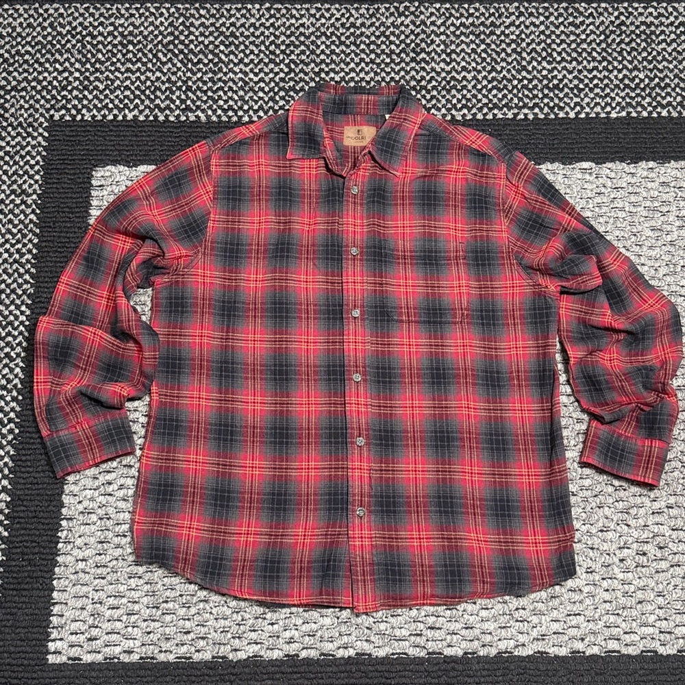 Woolrich Plaid Flannel Shirt Men’s Sz XL Classic Cabincore Gorpcore Outside